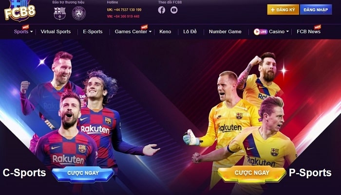 Nhà cái fcb8 được đánh giá là uy tín